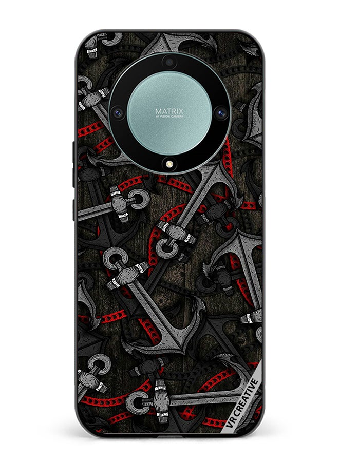 VR CREATIVE Protective Case Cover For Honor X9b Anchor Leggings Design Multicolour - Image 1