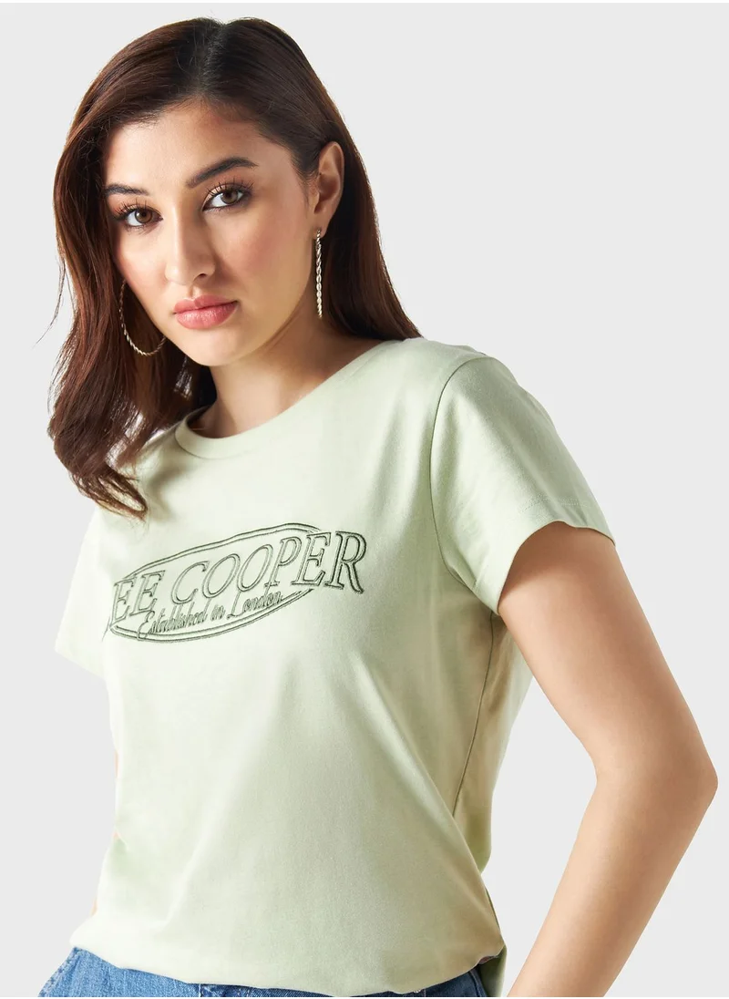 Lee Cooper Crew Neck Graphic T-Shirt