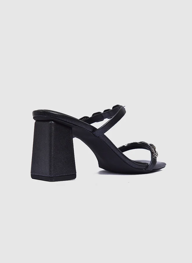 Vincci Multi Strap Mid Heel Sandals