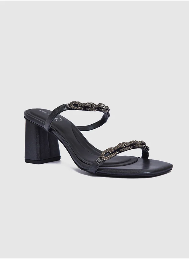 Vincci Multi Strap Mid Heel Sandals