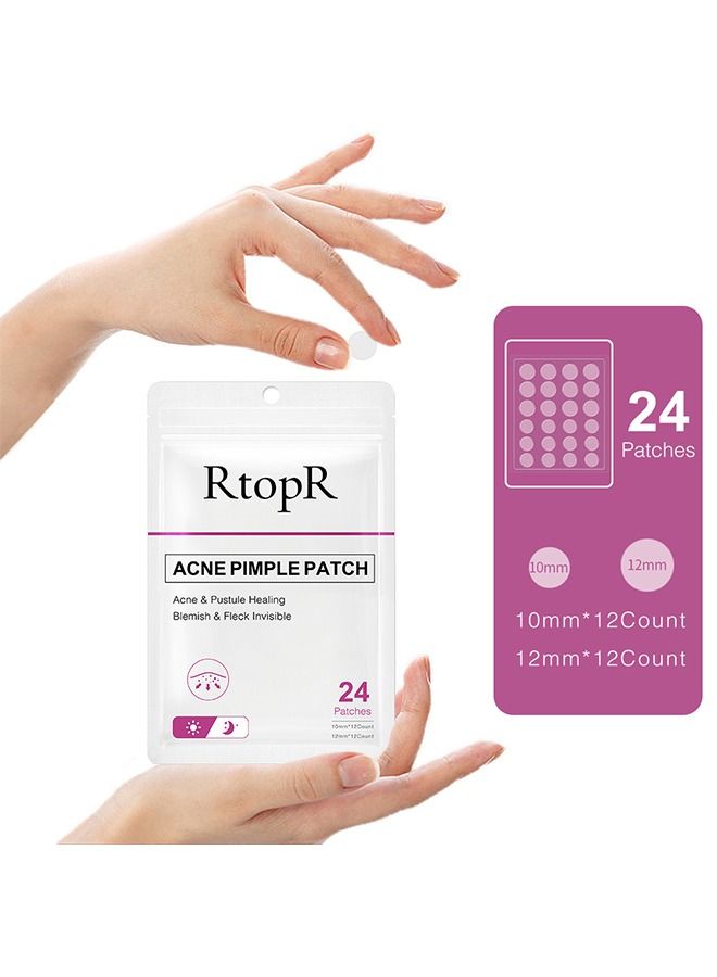 RtopR 24 Patches Acne Pimple Patch Healing Acne And Pustule Can Be Used Day And Night - Image 1