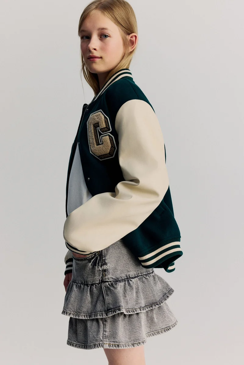 H&M Denim frill skirt