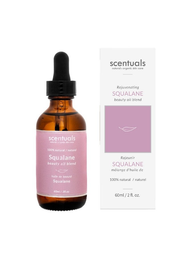 Scentuals Squalane Facial Oil Blend Face Moisturizer With Pure Squalane Apricot Oil Safflower Oil Vitamin E For Deep Hydration Anti Aging Natural Skin Care 2 Fl.Oz 60 Ml - Image 1