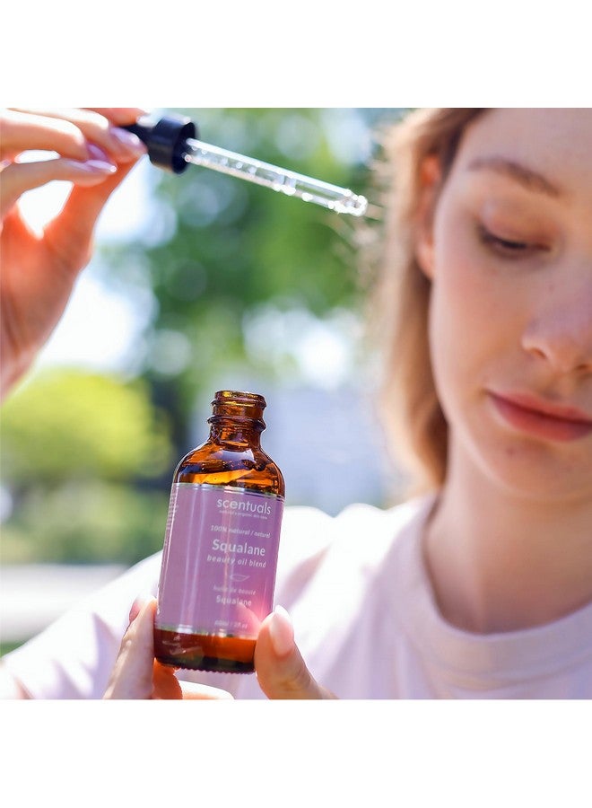 Scentuals Squalane Facial Oil Blend Face Moisturizer With Pure Squalane Apricot Oil Safflower Oil Vitamin E For Deep Hydration Anti Aging Natural Skin Care 2 Fl.Oz 60 Ml - Image 3