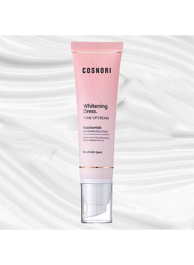 COSNORI Whitening Dress Tone Up Cream 50ML, Quick Skin Tone Balancer, Evens Out Complexion, No Makeup Natural Look, Long-Lasting Hydrating & Sebum Control Face And Body, Brightening Skin For All Skin Types - Image 3