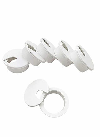 6 Pack White Plastic Cable Grommets 138 Inch Desk Wire Management for Home and Office Organization - pzsku/Z42429BF09164DE11B101Z/45/_/1723603204/d9bde9ea-9bf6-49d9-9059-3271e6d35a84