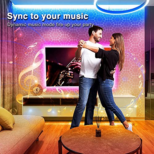 Desidiya Smart Led Strip Lights with Power Supply Color Changing 5050 RGB 300LED's Rope Light Strips - 5 Meter,Red,Blue,Green - Image 4