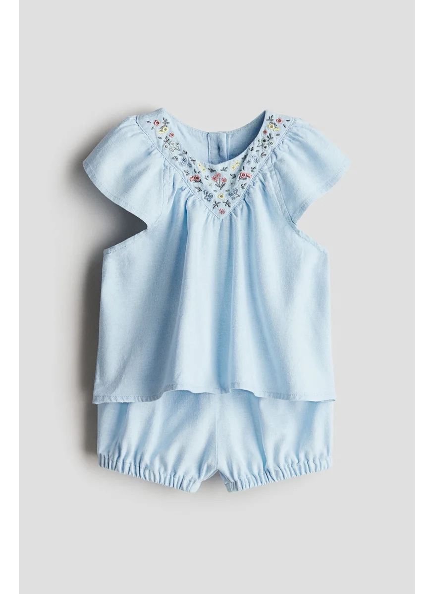 H&M 2-Piece Linen-Blend Set