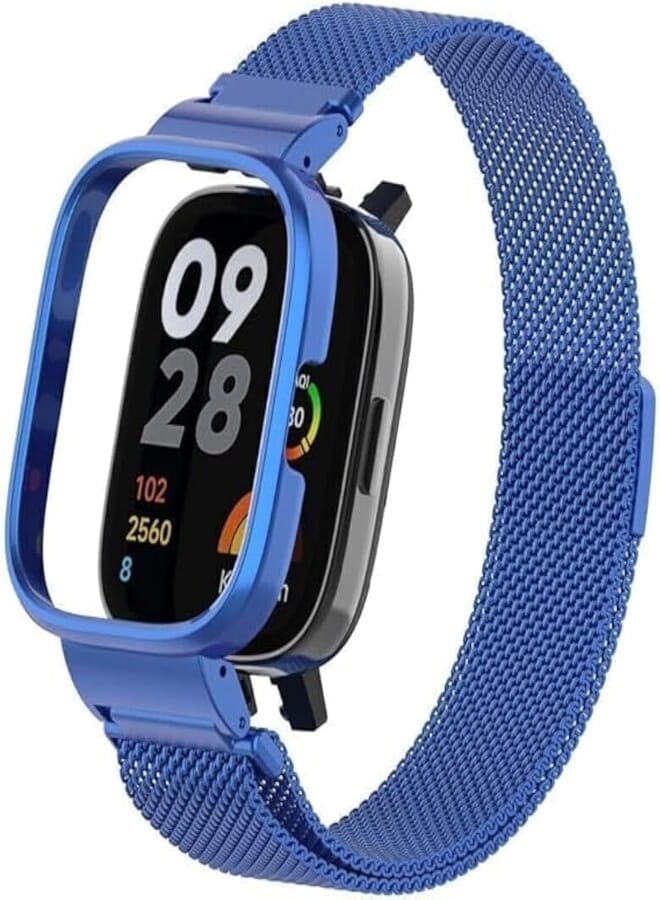 Next Next Store Stainless Steel Metal Watch Band Adjustable Breathable Magnetic Wristband Compatible with Xiaomi Redmi Watch 3