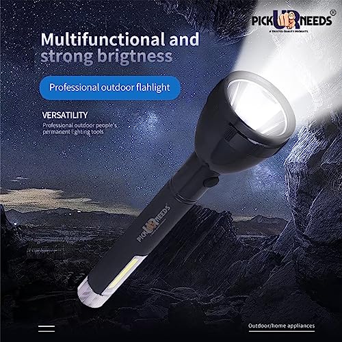 Pick Ur Needs 50W Long Range LED Torch Rechargeable Home Emergency Search Light - Image 4
