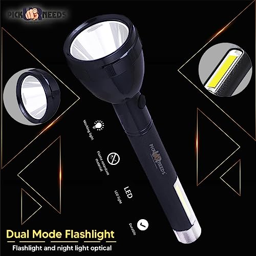 Pick Ur Needs 50W Long Range LED Torch Rechargeable Home Emergency Search Light - Image 3