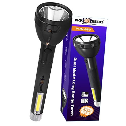 Pick Ur Needs 50W Long Range LED Torch Rechargeable Home Emergency Search Light - Image 1