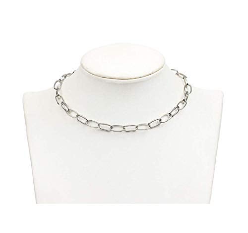 Sither Cathercing Women Choker Necklace Chain Thin Link Necklace for Women Trendy Jewelry Necklaces Chains Punk (silver) - Image 5