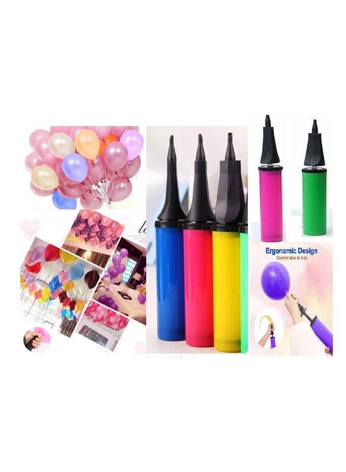 2 balloon pumps for parties and birthdays  suitable for all ages  multicolored - Image 4