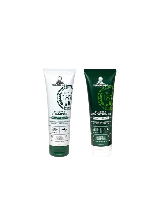 GRANDPA'S PINE TAR BAR SOAP SHAMPOO CONDITIONER PERSONAL BEST NATURAL TREATMENT SENSITIVE SKIN 3 PACK VALUE BUNDLE SET - Image 2