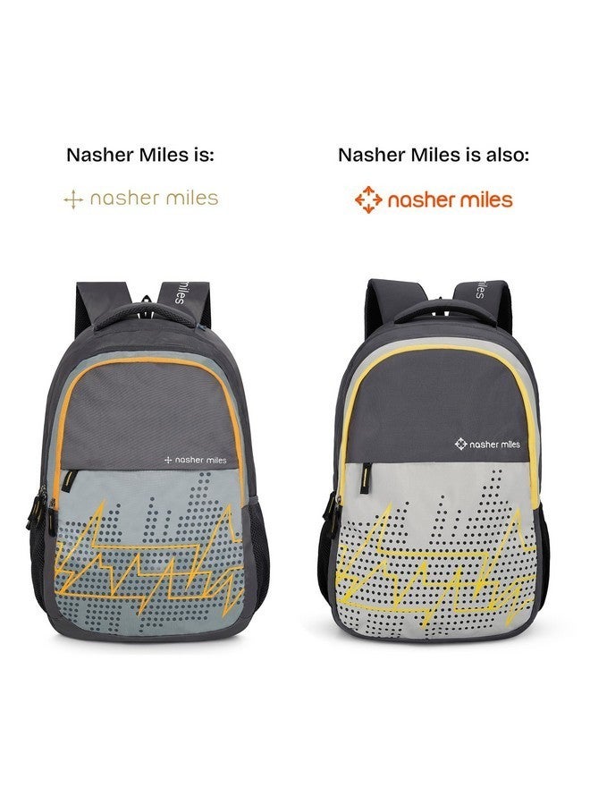 Nasher Miles Pulse Backpack With Raincover for Men & Women |3 compartment/Casual/College Bag | Grey, 45L - Image 2