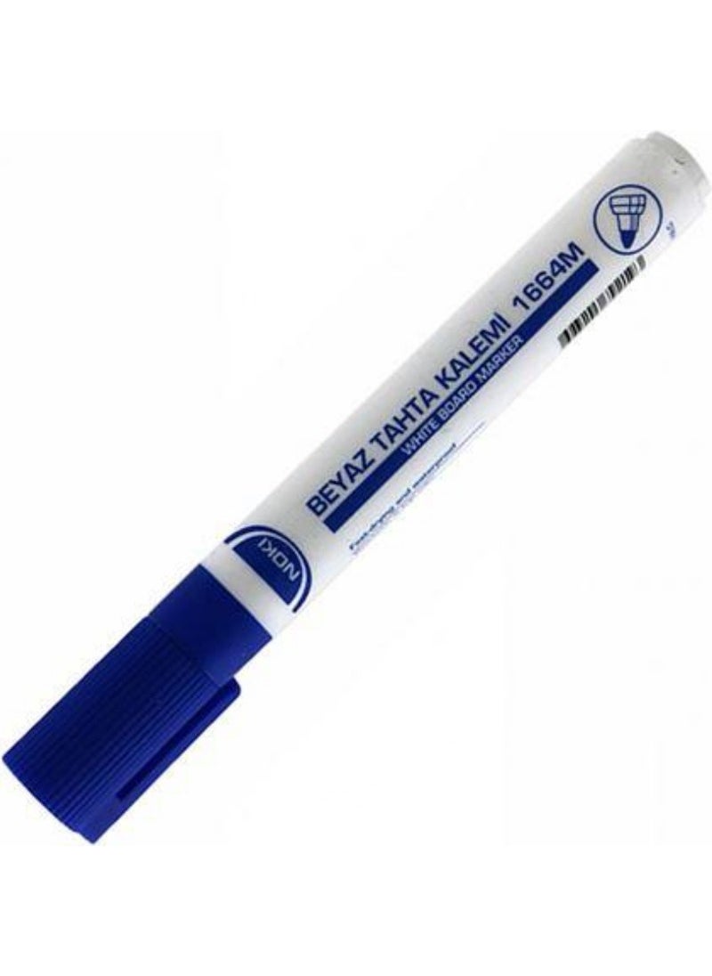 a 12 Pieces 1664M Writing Board Pen Round Tip Blue