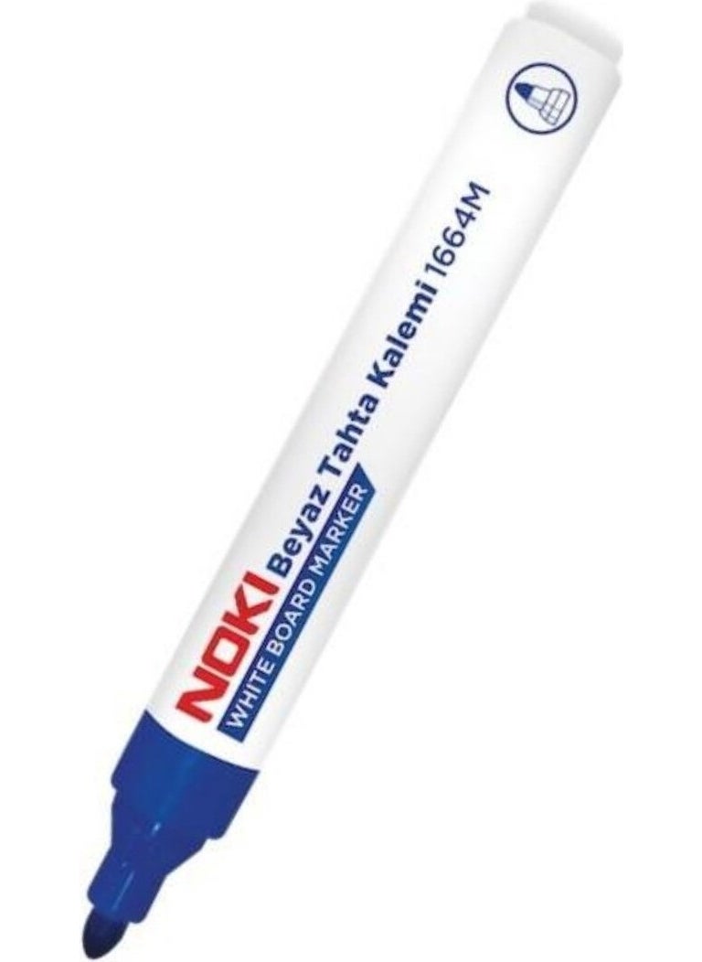 a 12 Pieces 1664M Writing Board Pen Round Tip Blue
