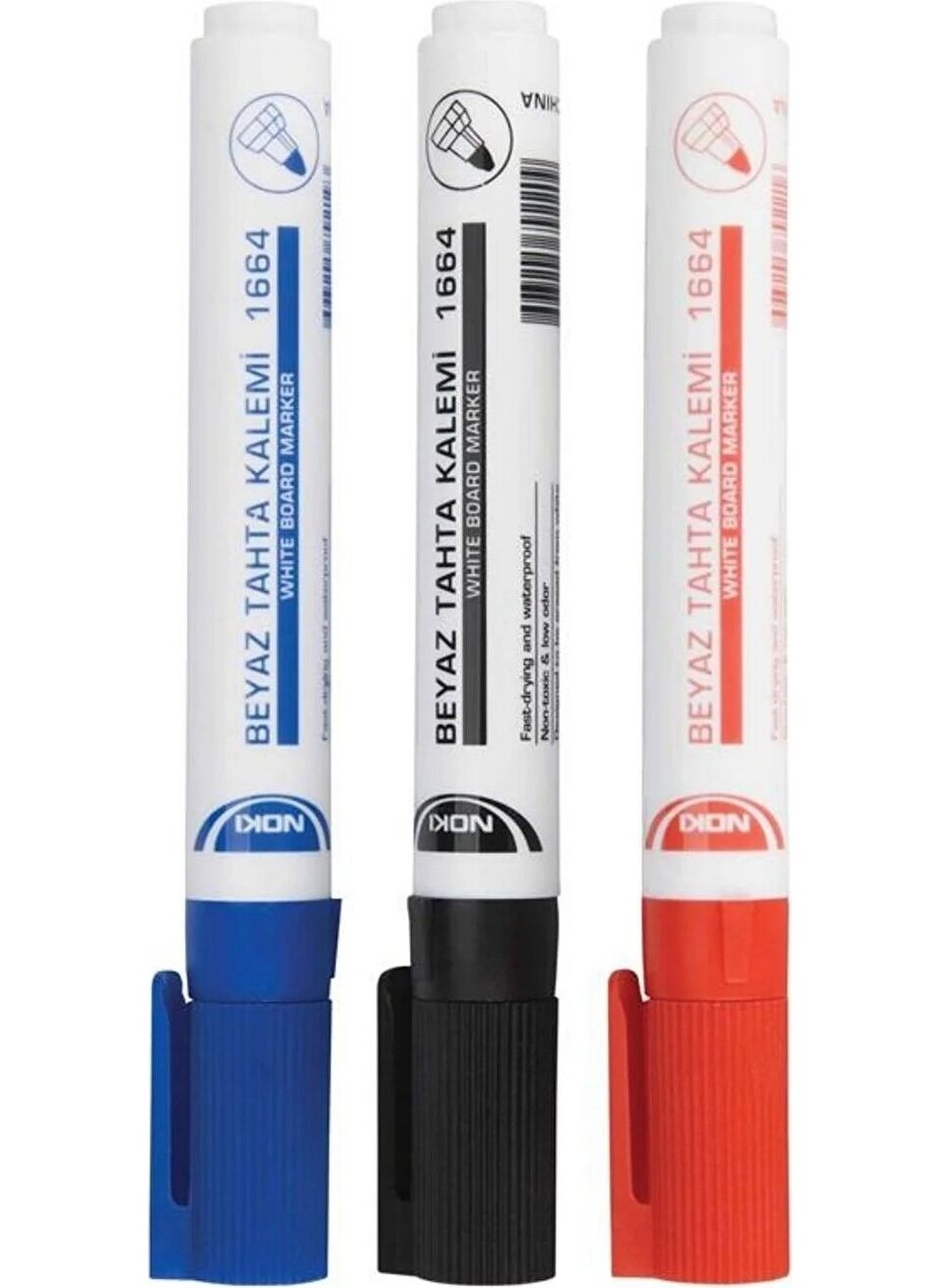 a 12 Pieces 1664M Writing Board Pen Round Tip Blue