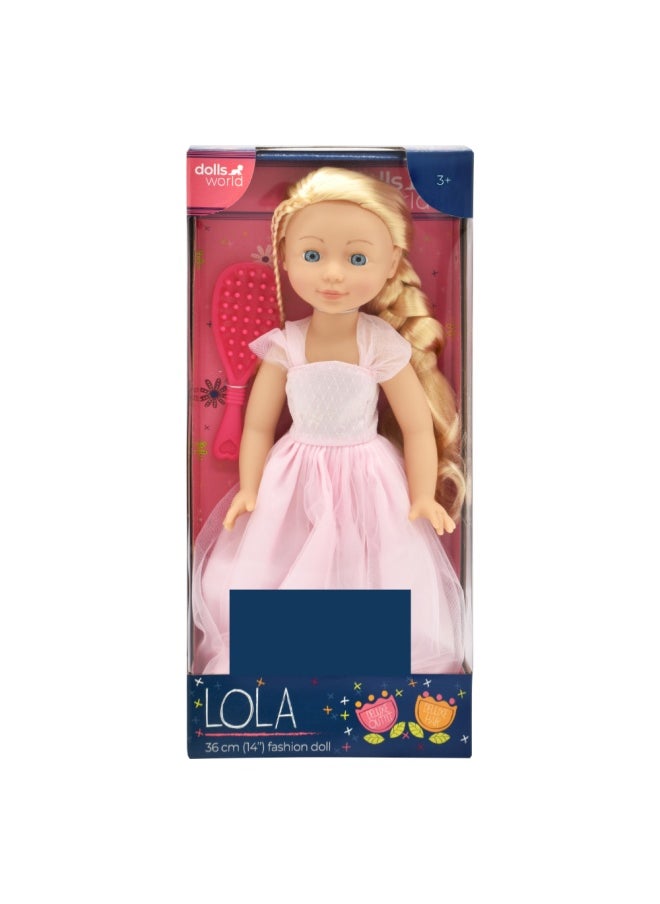 dolls world Lola 14 inch Fashion Doll With Moving Arms and Legs from Peterkin gift for kids of Age above 18 months  - Image 1