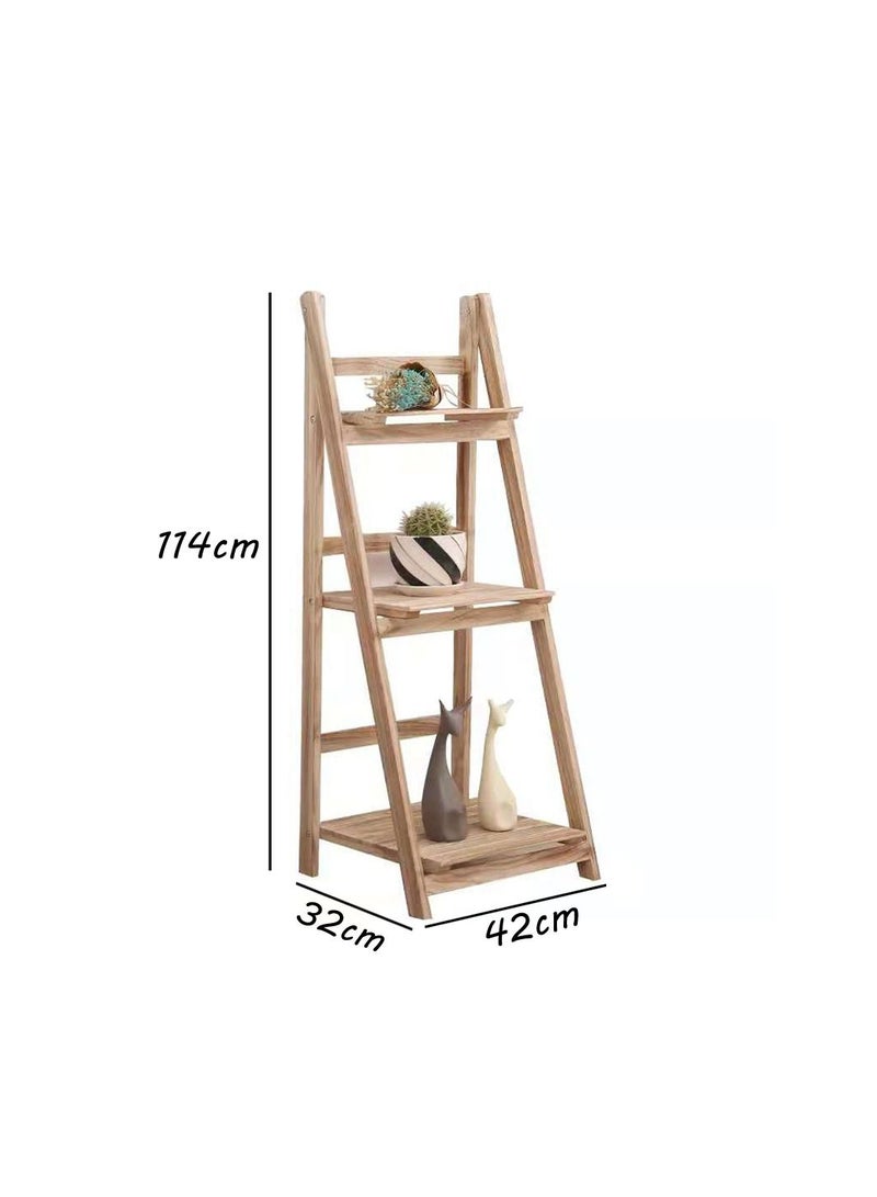 FFD Wooden Flower Stand Plant Display Shelf Multilayer Simplicity book Shelves towel holder bayhtoom shelf for Home Garden Patio Corner Outdoor Indoor Balcony  - Image 4