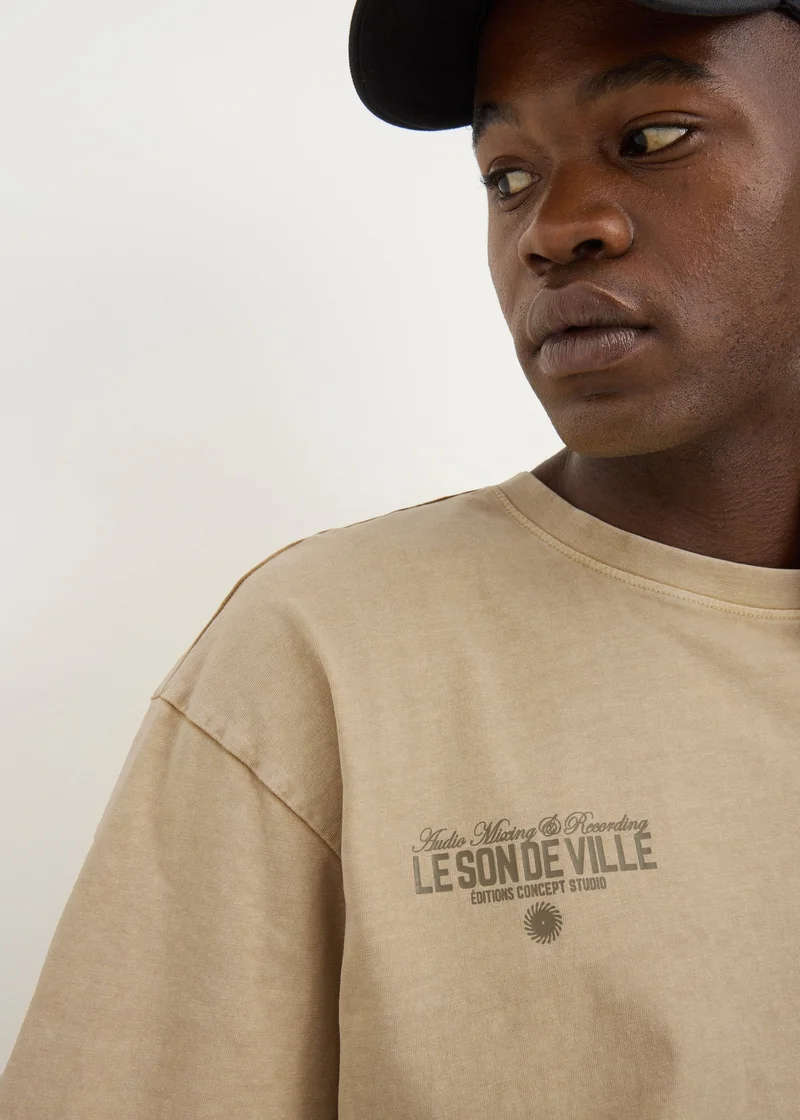 Matalan Beige Printed Editions T-Shirt