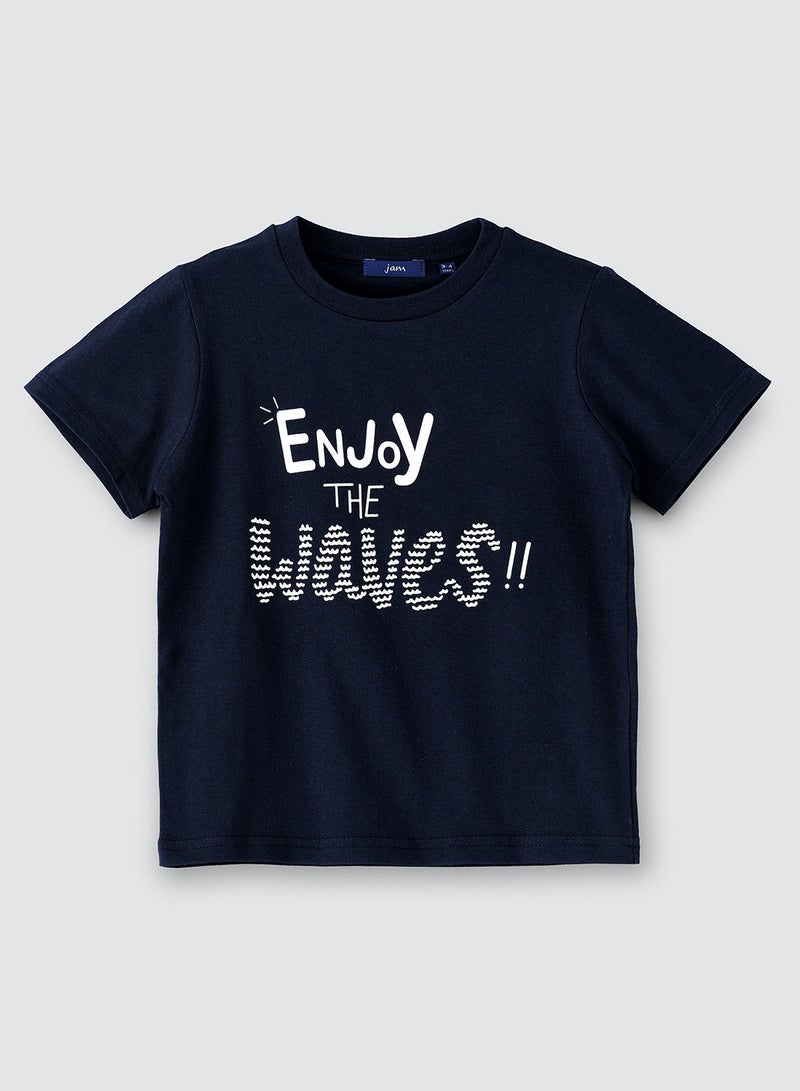 JAM Round neck s/slv knit t-shirt - Image 1