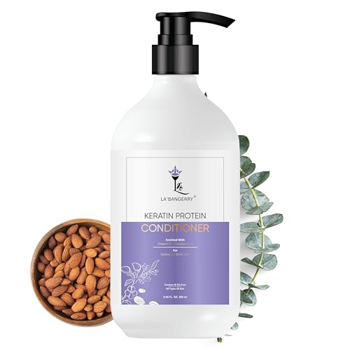 LA'BANGERRY Keratin Protein Conditioner | Smoothens & Hydrates Dry Frizzy Hair | For Shiny, Straight Hair | Sulfate & Paraben Free (250ml) - Image 1
