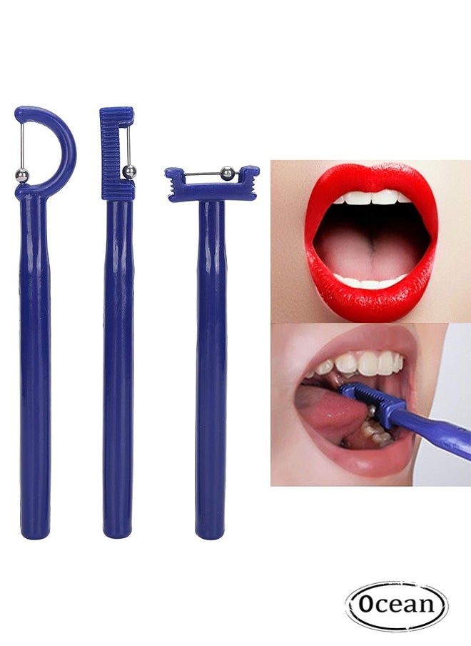 Ocean 3-Piece Tongue Tip Exercise Set, Tongue Tip Lateralization Lifting Oral Muscle Training Tool, Speech Tools Oral Muscle Training Tool  - Image 1
