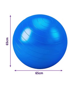 Yoga Aerobic Body Fitness Ball 65cm Blue - pzsku/Z42436F8A5557989339F1Z/45/_/1722437863/d0e87984-2379-45ab-be22-161a61cdf5dd