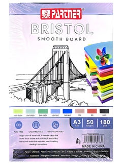 PARTNER A3 BRISTOL PAPER MULTICOLOR 180 GSM  - Image 4