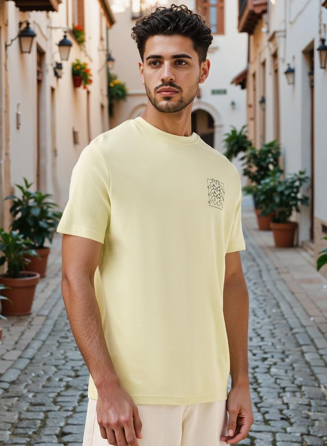 كابا تي شيرت كابا قطن بشعار للرجال - Image 3