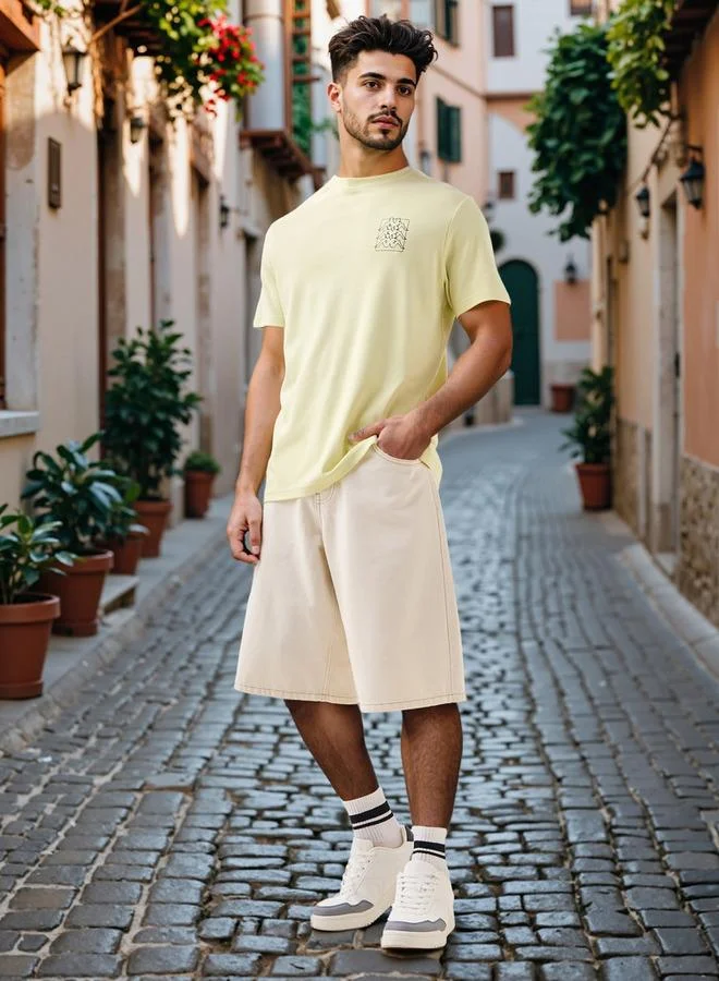 كابا تي شيرت كابا قطن بشعار للرجال