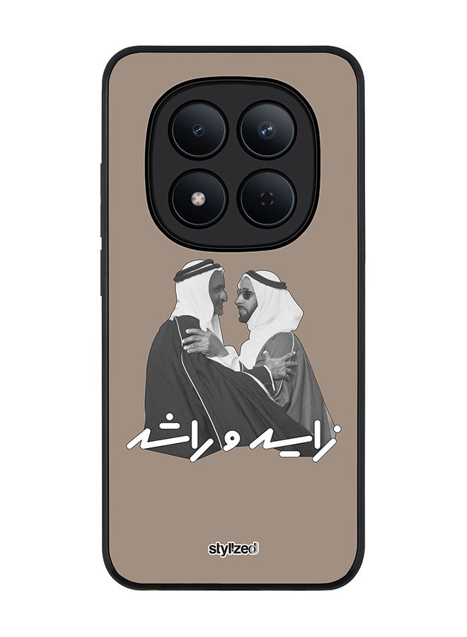 Stylizedd For Xiaomi Redmi Note 15 Pro 5G Case,Slim fit Camera Protection, Shockproof Thin Phone cover  - Sheikh Zayed And Sheikh Rashid Warm Grey - Image 1