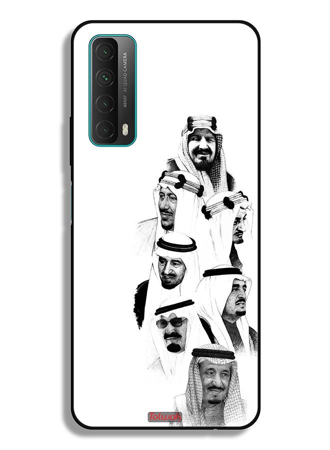 Tolwak Huawei Y7a Protective Case Cover Saudi Kings Art B_W - Image 2