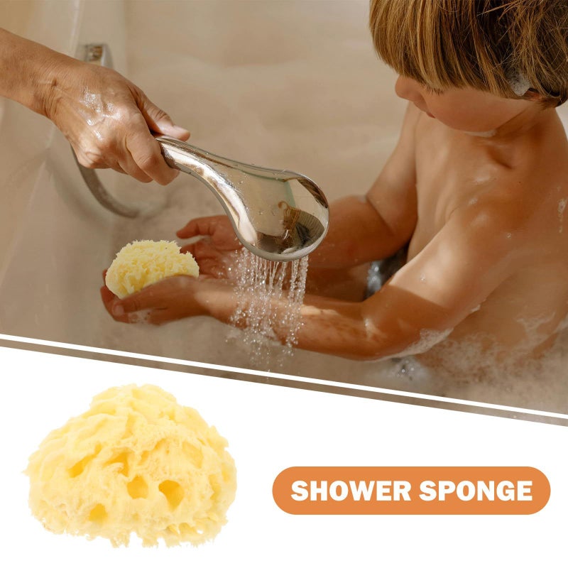Natural Honeycomb Bath Sponge 7 8cm Body Exfoliating Scrubber For Adults And Babies - Image 4