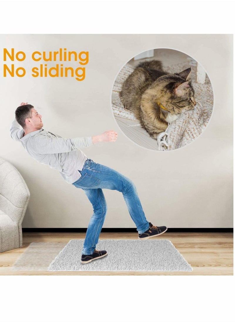 SYOSI - Non Slip Rug Grip 8 Pack Carpet Grippers For Carpeted, Floor Mats, Fixed Non-Slip Stickers, Effectively Prevent Slipping Super Glue Double sided Rug Grip Anti Slip Non Slipping Car Mat Slip - Image 1
