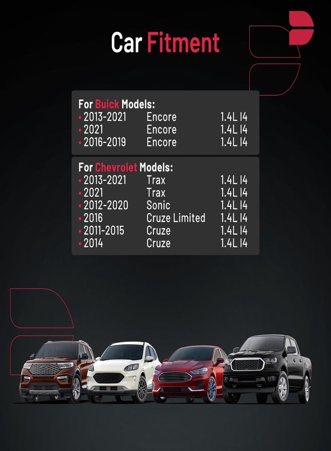 BDFHYK 91039 Platinum Iridium Spark Plugs Compatible with Buick 2013-2021 Encore,Compatible with Chevy 2011-2015 Cruze 2016 Cruze Limited, 2012-2020 Sonic Trax 1.4L L4 Replacement for XP3922 Set of 4 - Image 2