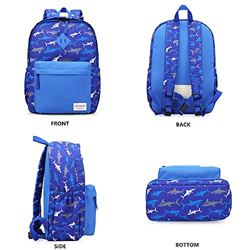 NICE CHOICE Preschool Backpack Kindergarten Elementary School Toddler Backpacks With Lunch Bag Pencil Case Set((Blue Shark Set) - Image 2