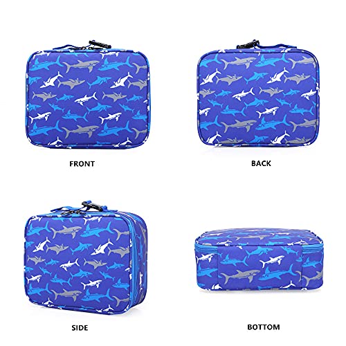 NICE CHOICE Preschool Backpack Kindergarten Elementary School Toddler Backpacks With Lunch Bag Pencil Case Set((Blue Shark Set) - Image 3