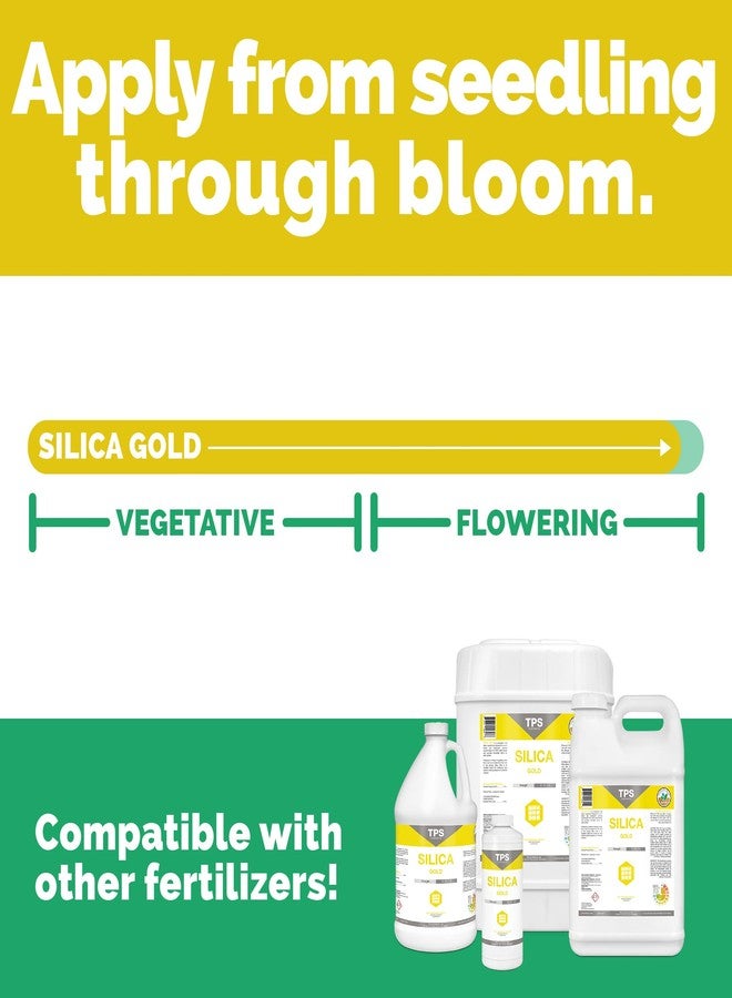 TPS NUTRIENTS Silica Gold Plant Strength Nutrient and Supplement with Bioavailable Silicon 1 Quart (32 oz) - Image 5