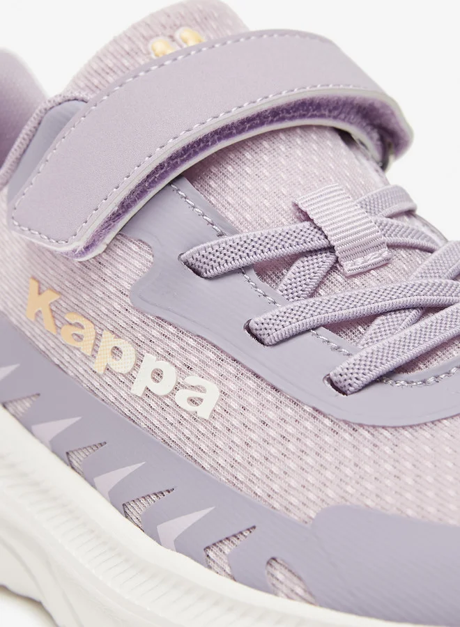 Kappa Girls' Colourblock Sports Shoes with Hook and Loop Closure