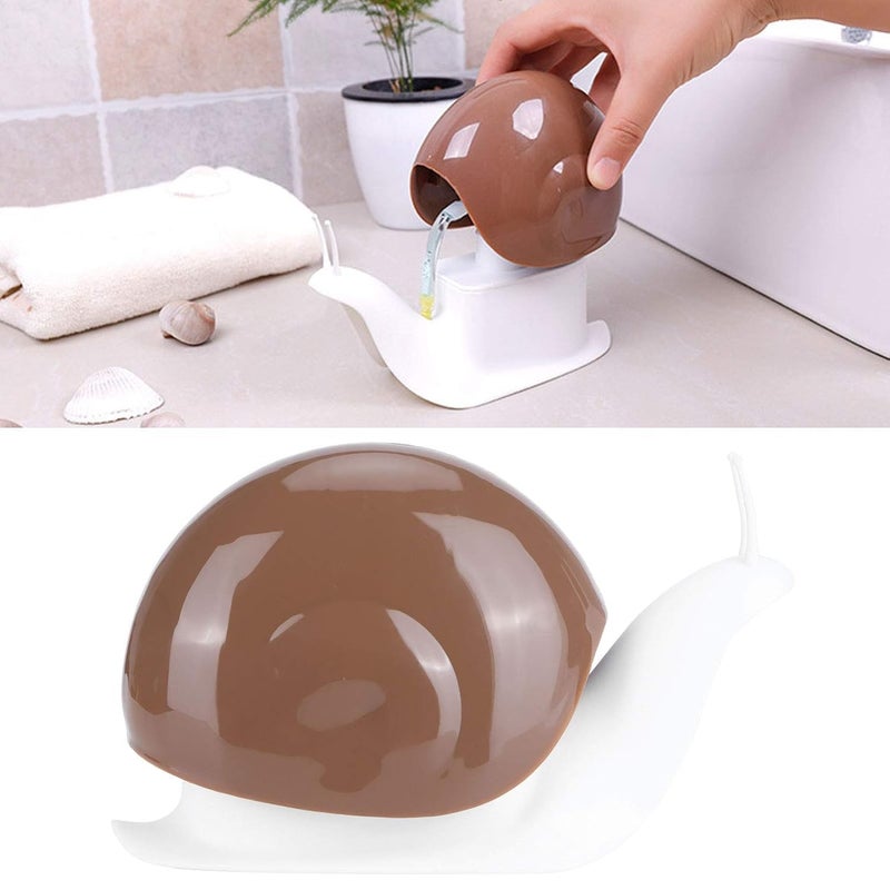 Revernest Snail Soap Dispenser, 120 ml, Cute Snail Soap Dispenser, Portable Cosmetic Lotion, Storage Bottle Container, Refillable Liquid Soap Dispenser for Kitchen, Bathroom - Image 4