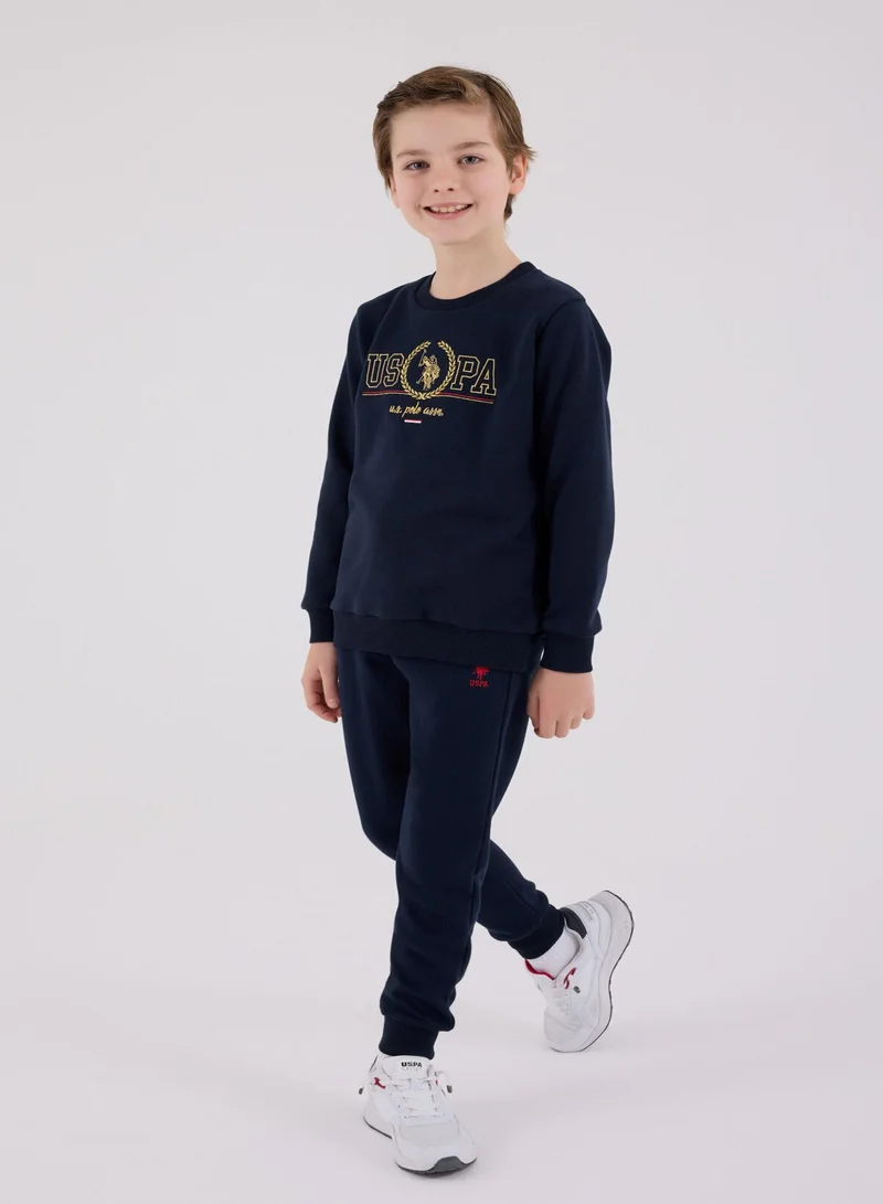 U.S. Polo Assn. U.S. Polo Assn. Boys Navy Jumpsuit Set