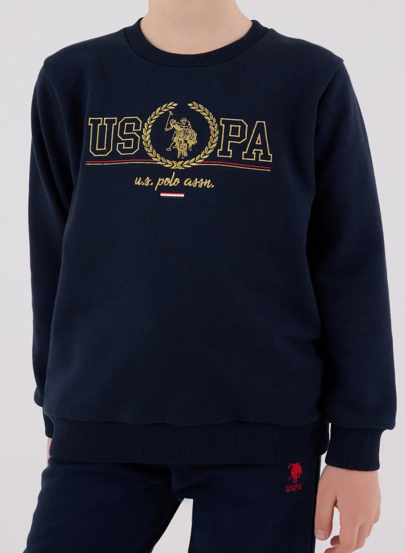 U.S. Polo Assn. U.S. Polo Assn. Boys Navy Jumpsuit Set