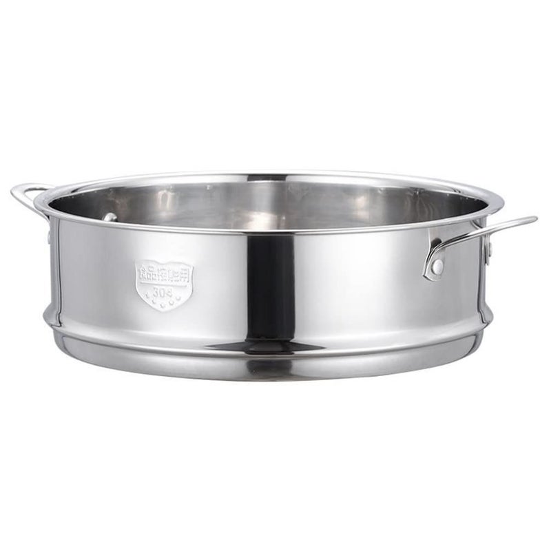 12 Inch Stainless Steel Steamer Basket Insert For Buns Rice Vegetables Seafood Dishwasher Safe - Image 2