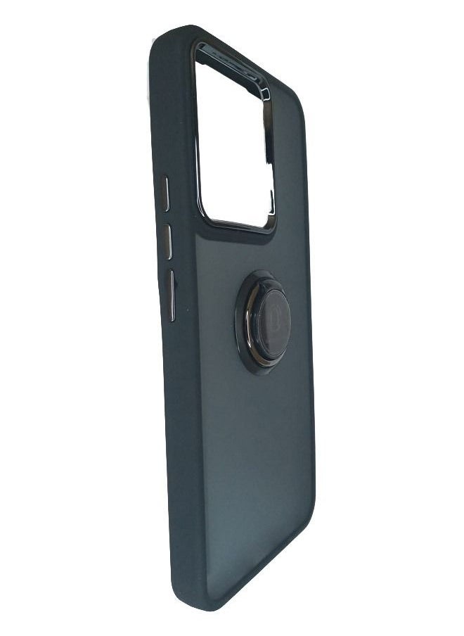 Generic - Stylish Semi Transparent Smoked Fashion Back Cover For Infinix Hot 11 play Black - Image 1
