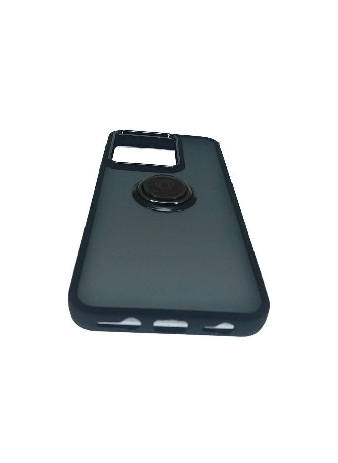Generic - Stylish Semi Transparent Smoked Fashion Back Cover For Infinix Hot 11 play Black - Image 1