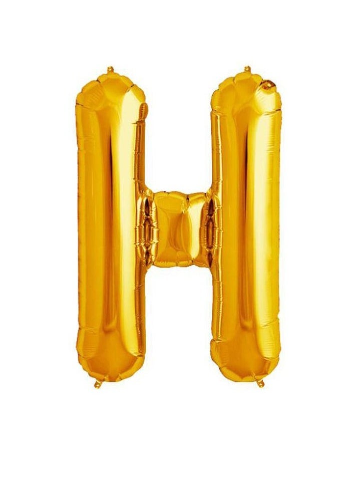 بارتي فن بالون الحروف الورقي 40 بوصة (H) اللون الذهبي - Image 1