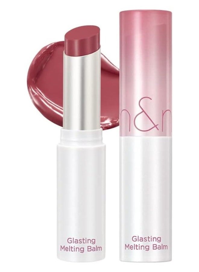rom&nd Glasting Melting Balm (#07 Mauve Whip) 3.5g, VEGAN Tinted Balm  - Image 1